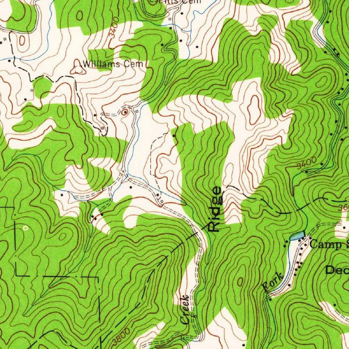 Old Map of Boone, North Carolina by USGS, 1959 – Blowing Rock, Blue Ridge Parkway & Grandfather Mountain