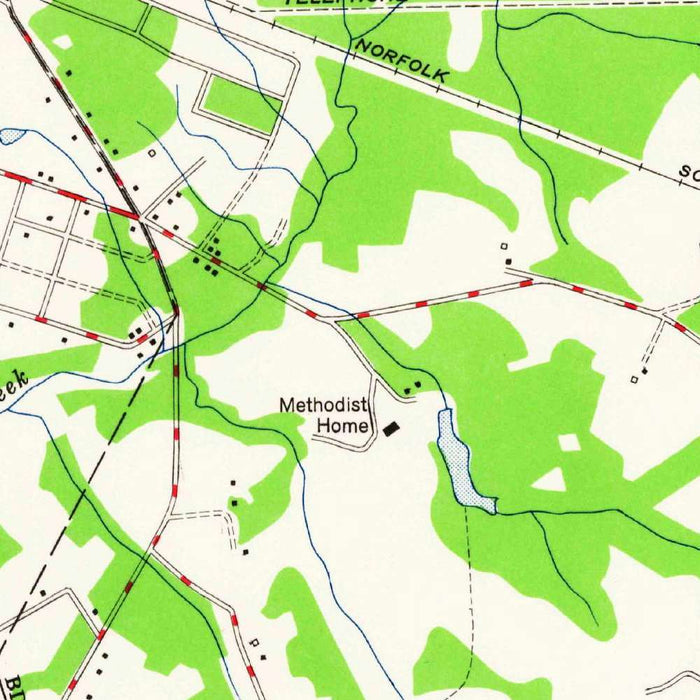 Old Map of Charlotte, North Carolina by USGS, 1948 – Matthews, Mint Hill & Mecklenburg County