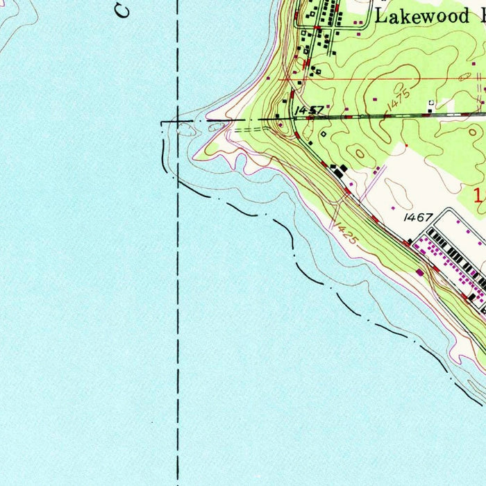 Old Map of Devils Lake, North Dakota, 1951 by USGS – Camp Grafton & Grand Harbor