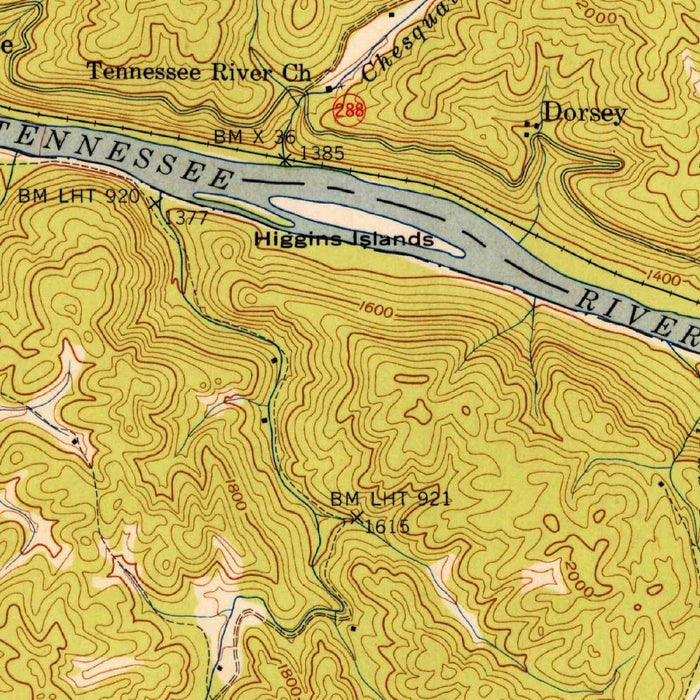 Old Map of Fontana Lake, North Carolina by USGS, 1941 – Nantahala National Forest & Little Tennessee River
