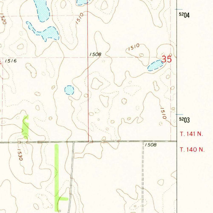 Old Map of Jamestown, North Dakota by USGS, 1966 – Buchanan, Spiritwood & Jamestown Reservoir