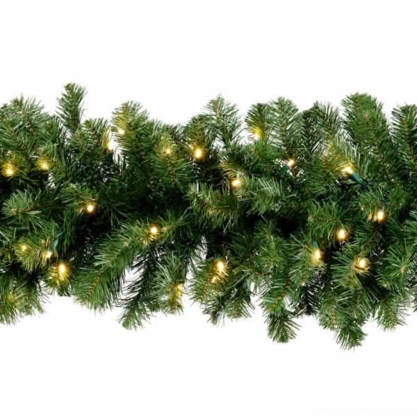 Olympia Pine Garland 9' Sections Dekra-Lite