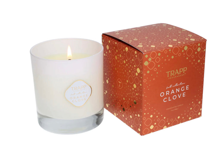 Orange Clove 7oz Candle Trapp Fragrances : Juicy Orange, Cinnamon, Freshly Ground Clove