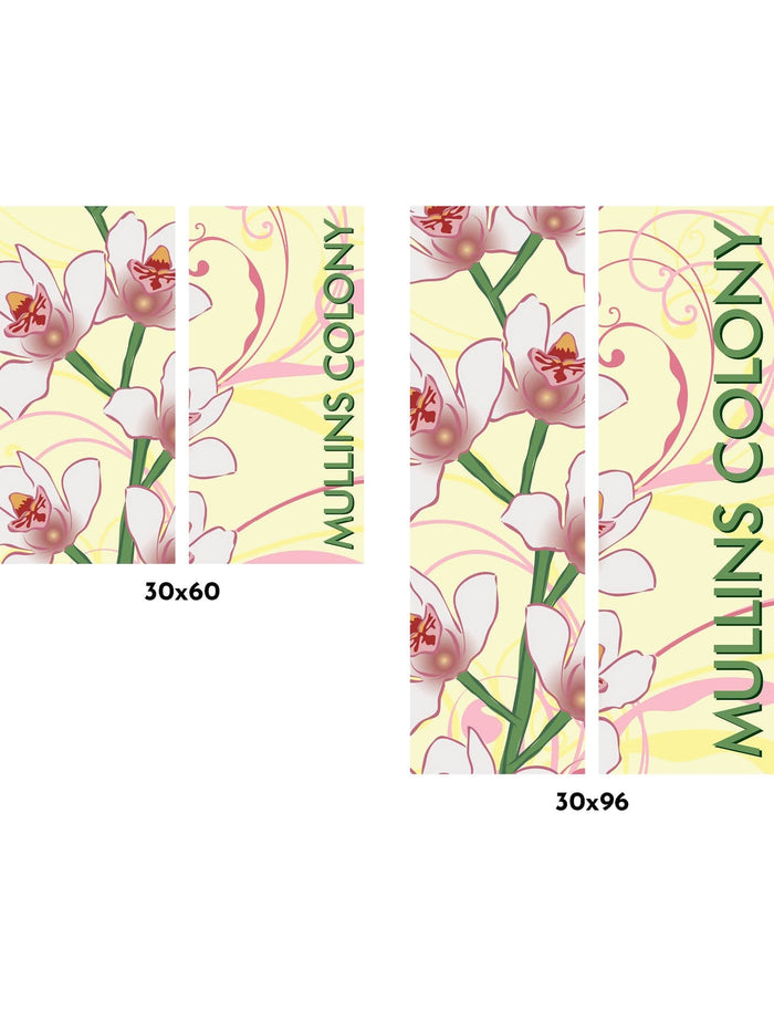 Orchids Double Vinyl Banner Set Dekra-Lite