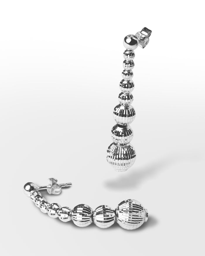 Orecchini Crystal Gala in argento rodiato