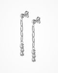 Orecchini Crystal Nova in argento placcato rodio