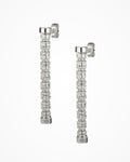 Orecchini Infinity World in argento placcati rodio