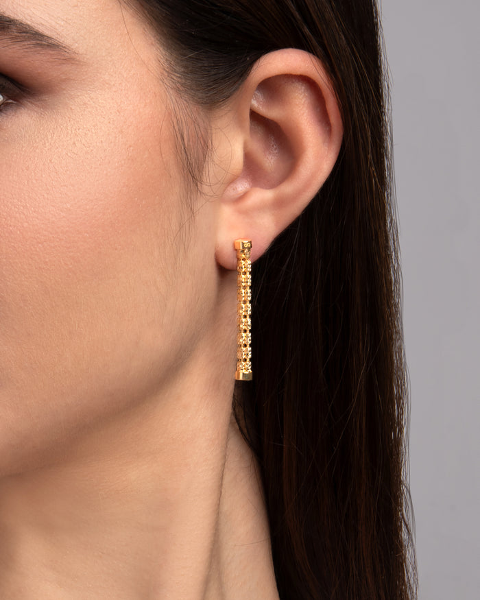 Orecchini Infinity World in argento placcati oro
