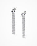 Orecchini Typhoon Eternity in argento placcati rodio
