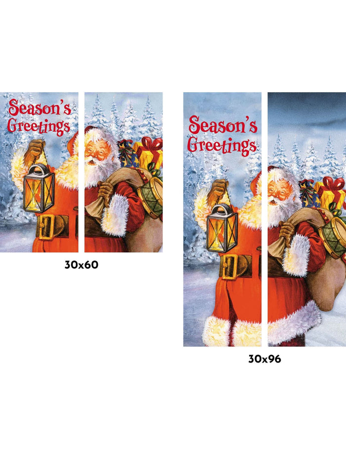 Painted Santa Double Vinyl Banner Set Dekra-Lite