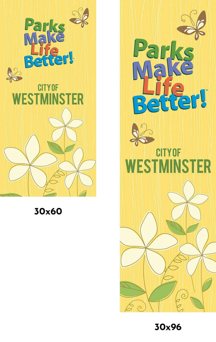 Parks Single Vinyl Banner Dekra-Lite