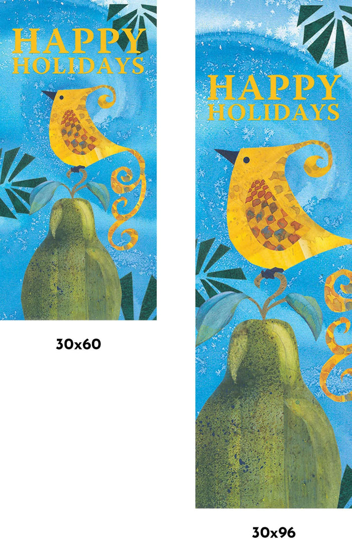 Partridge & Pear Single Vinyl Banner Dekra-Lite