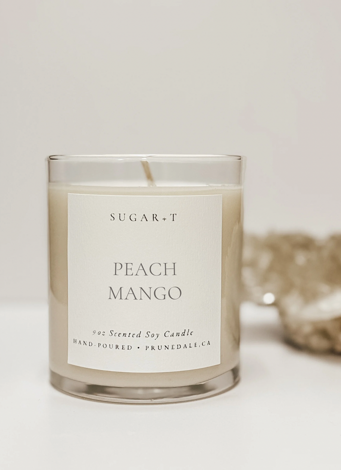 Peach Mango Scented Candle