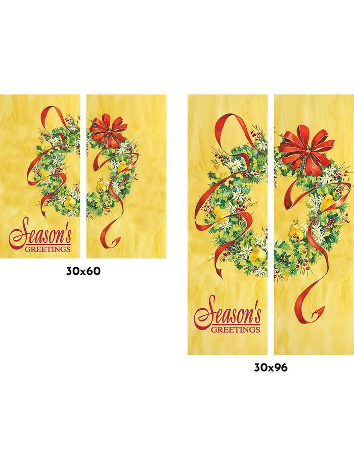 Pear Wreath Double Vinyl Banner Set Dekra-Lite