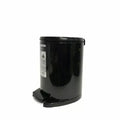trash can 6 Liters black front view