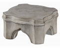 Pedestal in Gray with Distressed Finish