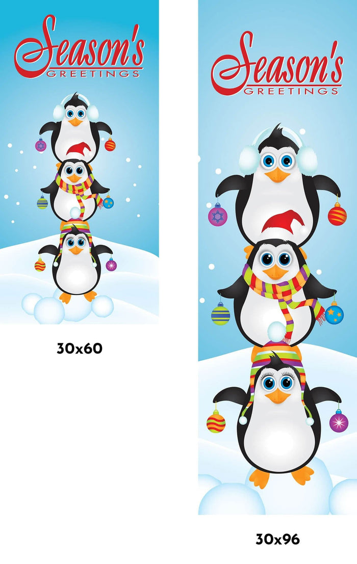 Penguins Single Vinyl Banner Dekra-Lite