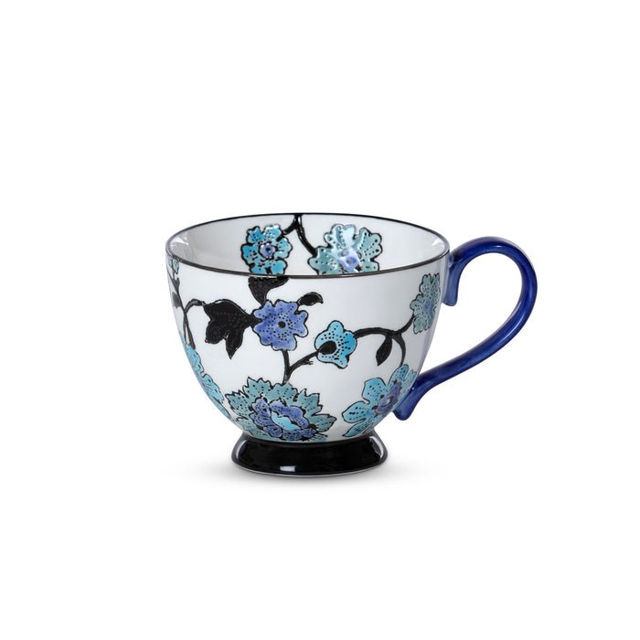 Periwinkle Vine Collection Blue Floral Tea Cup Parkhill