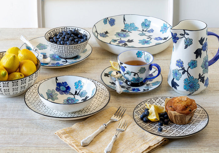 Periwinkle Vine Collection Blue Floral Tea Cup Parkhill