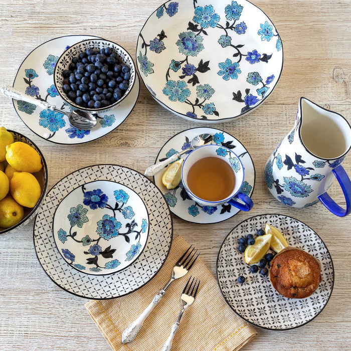 Periwinkle Vine Collection Blue Floral Tea Cup Parkhill