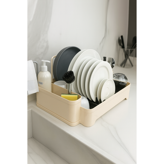 Dish Drainer Rack Plastic Primanova close-up detail