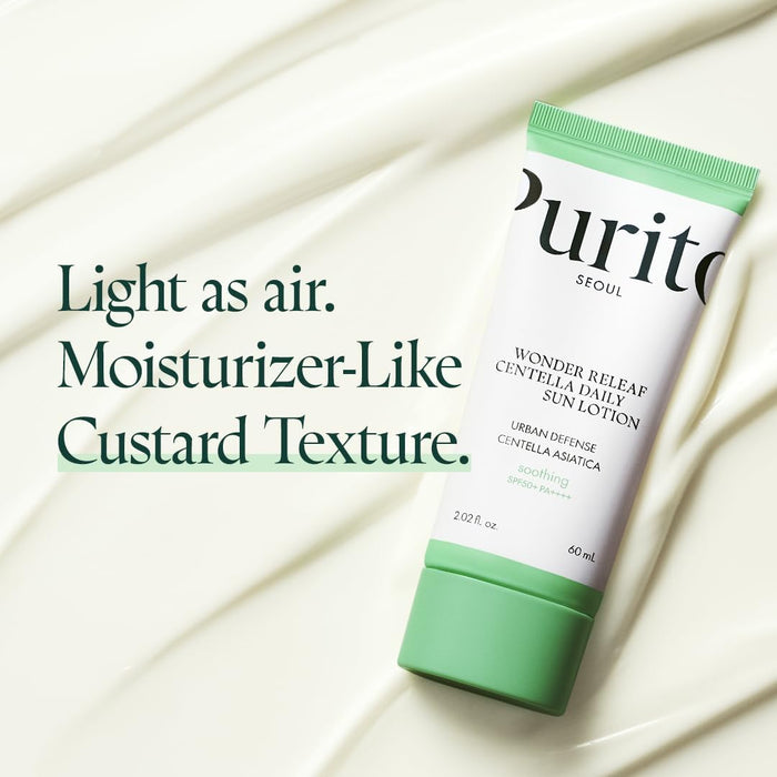 PURITO SEOUL Wonder Releaf Centella Daily Sun Lotion 60ml | Soothing Sunscreen
