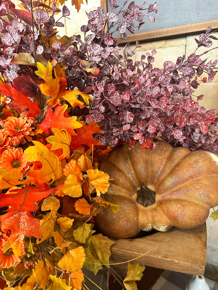 Realistic Faux Flat Bottom Boy Pumpkin