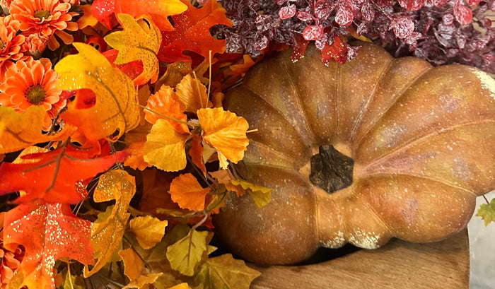 Realistic Faux Flat Bottom Boy Pumpkin