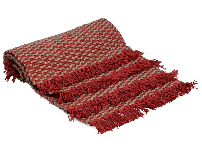 Red Rustic Grids Placemats (Set of 4)