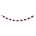Dekra-Lite Red, Silver, and White Giant Bead Ornament Stringers