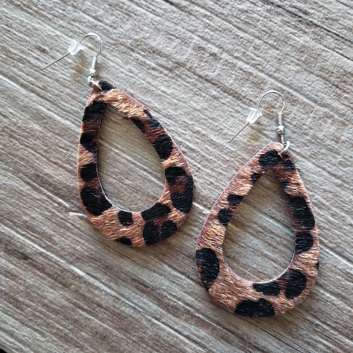 Rose-Gold Leopard Earrings