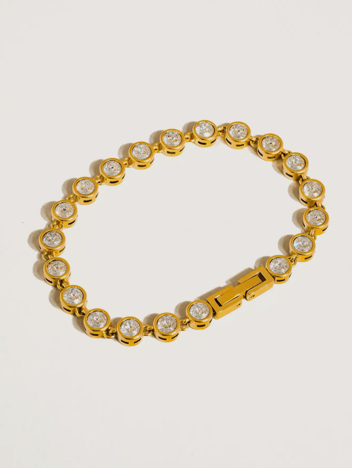 Round Rhinestone Bracelet