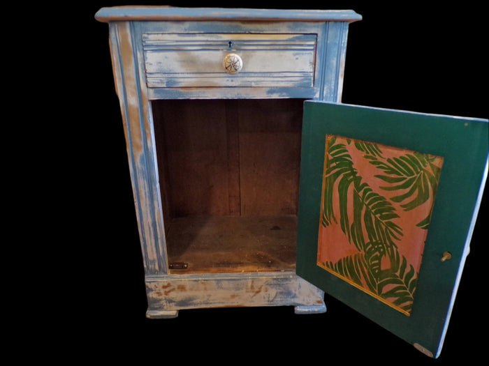Rustic Blue Cabinet