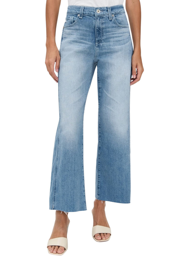 Saige Wide Leg Crop Jeans With Panel-Denim-Uniquities
