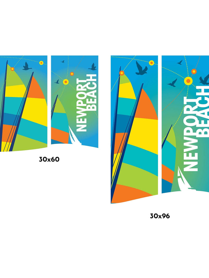 Sails Double Vinyl Banner Set Dekra-Lite