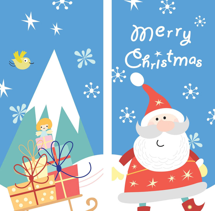 Santa & Sleigh Double Vinyl Banner Set Dekra-Lite