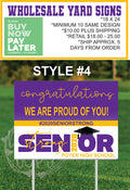 Senior 2020 Yard Sign - Style #4 - T2 Blanks 4 You