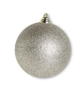 Set of 3: 5.5" Champagne Glittered Ornament