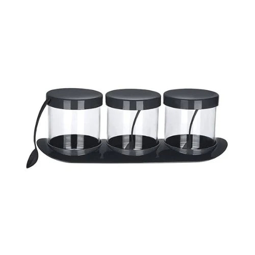 container 500 ml black front view
