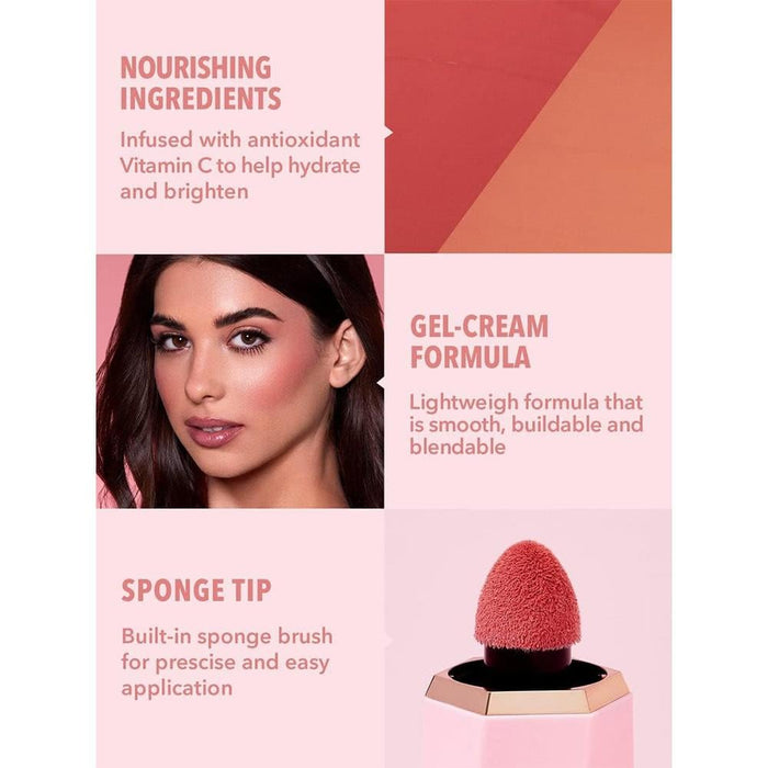 SHEGLAM Color Bloom Liquid Blush Risky Business 4