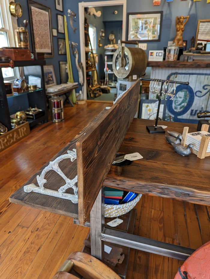 Shelf with Ship's wheel Hooks