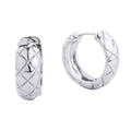 SILVER HUGGIE EARRING