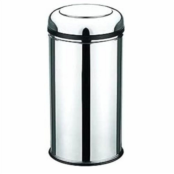 Silver Swing Lid Waste Bin for the Bathroom or Bedroom