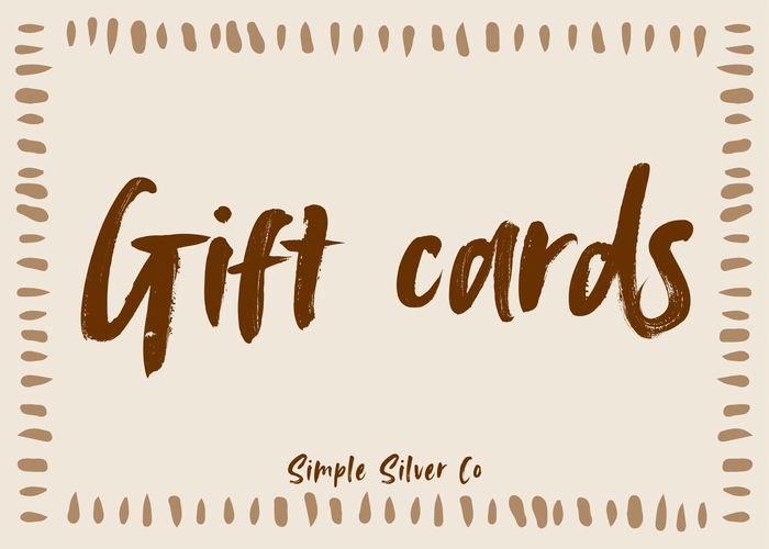 Simple Silver Company gift cards!