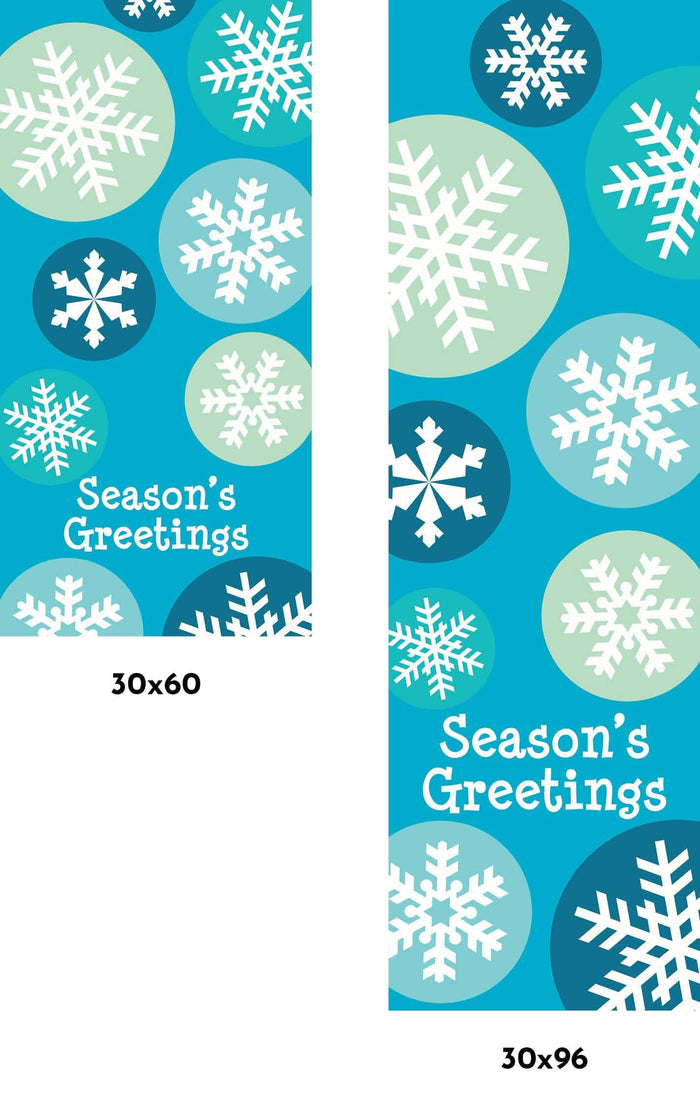 Snowflake Dots Single Vinyl Banner Dekra-Lite