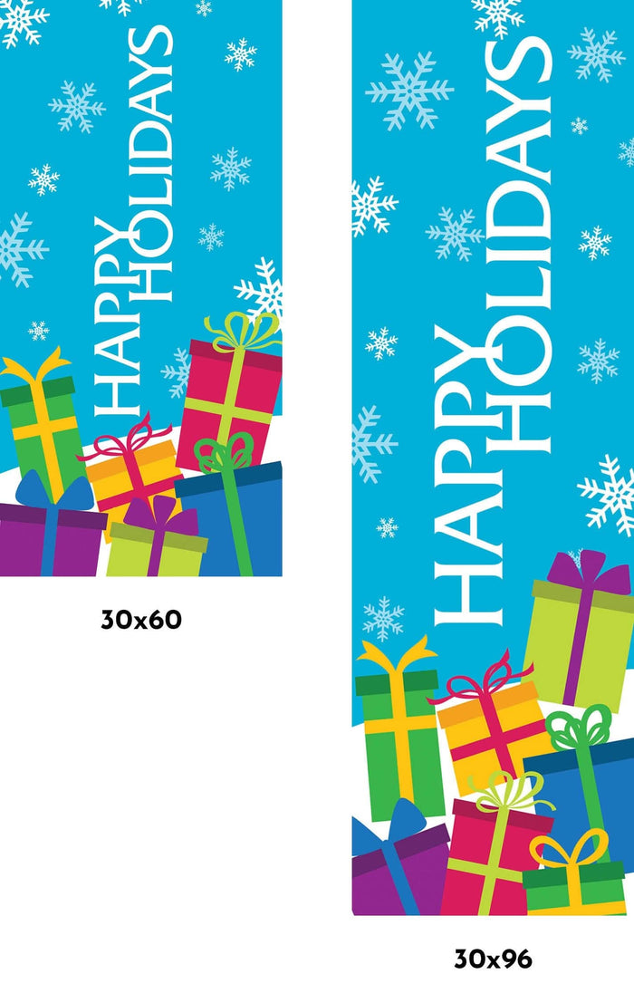 Snowy Gifts Single Vinyl Banner Dekra-Lite