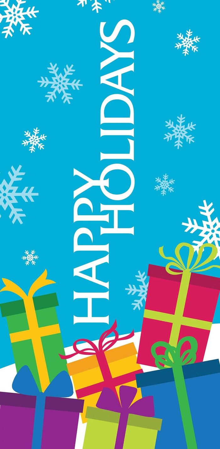 Snowy Gifts Single Vinyl Banner Dekra-Lite