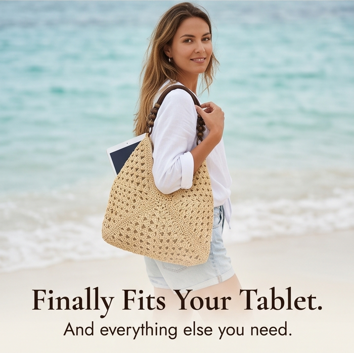 Solèra – Crochet Summer Tote with Hidden Lining