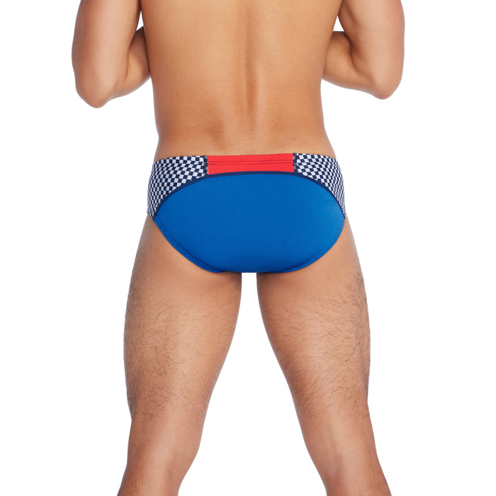 Speedo Colorblock One Brief true cobalt back