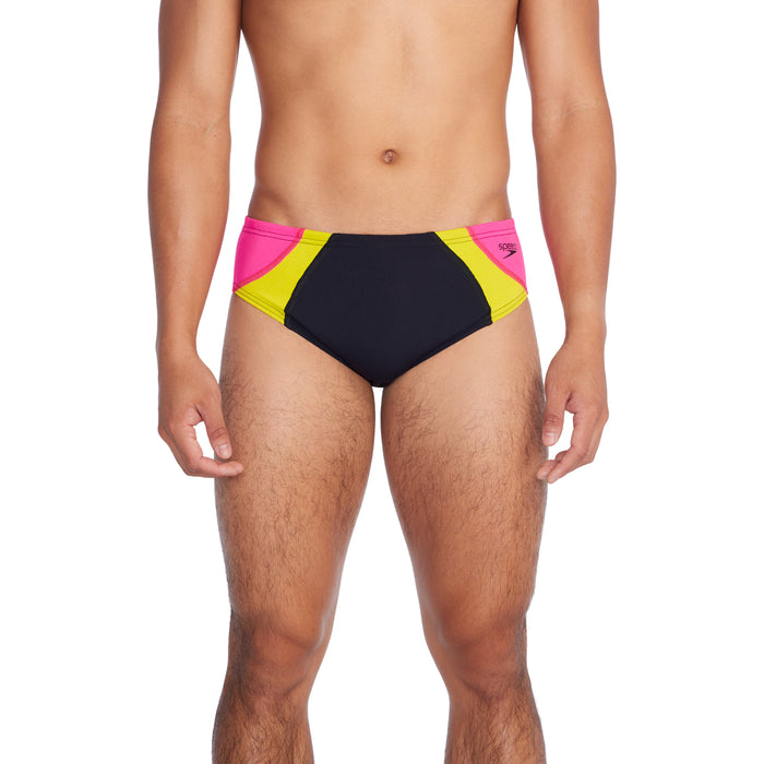 Speedo Colorblock One Brief pink front